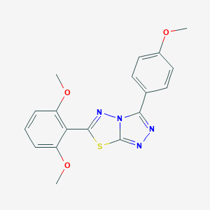 6-(2,6-Dimethoxyphenyl)-3-(4-methoxyphenyl)[1,2,4]triazolo[3,4-b][1,3,4]thiadiazole