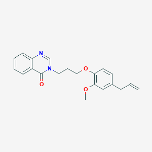 molecular formula C21H22N2O3 B4879451 3-[3-(4-allyl-2-methoxyphenoxy)propyl]-4(3H)-quinazolinone 