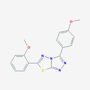 6-(2-Methoxyphenyl)-3-(4-methoxyphenyl)[1,2,4]triazolo[3,4-b][1,3,4]thiadiazole