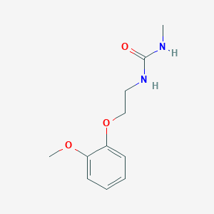 molecular formula C11H16N2O3 B4879489 N-[2-(2-methoxyphenoxy)ethyl]-N'-methylurea 