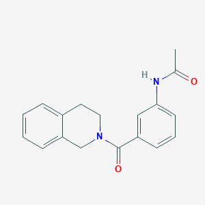 molecular formula C18H18N2O2 B4879508 N-[3-(3,4-dihydro-2(1H)-isoquinolinylcarbonyl)phenyl]acetamide 