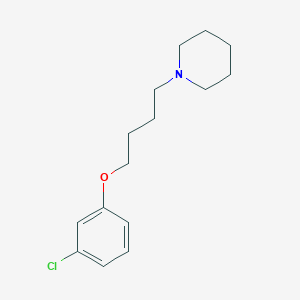 molecular formula C15H22ClNO B4879558 1-[4-(3-chlorophenoxy)butyl]piperidine 