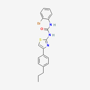 molecular formula C19H18BrN3OS B4879675 N-(2-bromophenyl)-N'-[4-(4-propylphenyl)-1,3-thiazol-2-yl]urea 