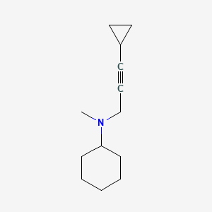 molecular formula C13H21N B4879712 N-(3-cyclopropyl-2-propyn-1-yl)-N-methylcyclohexanamine 