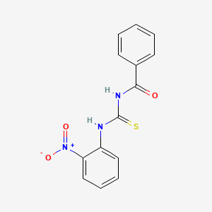 molecular formula C14H11N3O3S B4879749 N-{[(2-nitrophenyl)amino]carbonothioyl}benzamide 
