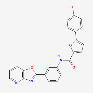 molecular formula C23H14FN3O3 B4879754 5-(4-fluorophenyl)-N-(3-[1,3]oxazolo[4,5-b]pyridin-2-ylphenyl)-2-furamide 