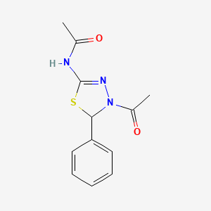 N-(4-acetyl-5-phenyl-4,5-dihydro-1,3,4-thiadiazol-2-yl)acetamide