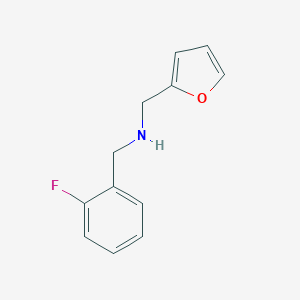 molecular formula C12H12FNO B487981 (2-Fluoro-benzyl)-furan-2-ylmethyl-amine CAS No. 510723-70-3