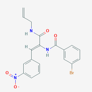 molecular formula C19H16BrN3O4 B4879855 N-[1-[(allylamino)carbonyl]-2-(3-nitrophenyl)vinyl]-3-bromobenzamide 