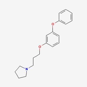 molecular formula C19H23NO2 B4879888 1-[3-(3-phenoxyphenoxy)propyl]pyrrolidine 