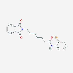 molecular formula C21H21BrN2O3 B487989 N-(2-bromophenyl)-7-(1,3-dioxo-1,3-dihydro-2H-isoindol-2-yl)heptanamide CAS No. 488745-01-3