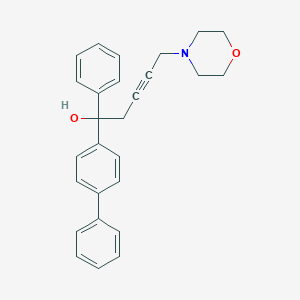 1-[1,1'-Biphenyl]-4-yl-5-(4-morpholinyl)-1-phenyl-3-pentyn-1-ol
