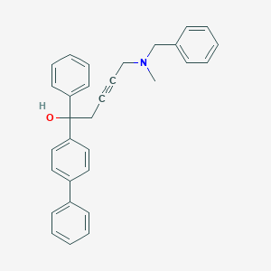 molecular formula C31H29NO B487994 5-[Benzyl(methyl)amino]-1-[1,1'-biphenyl]-4-yl-1-phenyl-3-pentyn-1-ol CAS No. 371956-48-8