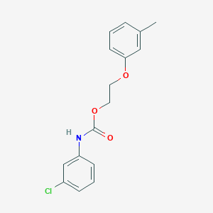molecular formula C16H16ClNO3 B4879940 2-(3-methylphenoxy)ethyl (3-chlorophenyl)carbamate 