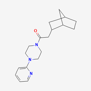molecular formula C18H25N3O B4879990 1-(bicyclo[2.2.1]hept-2-ylacetyl)-4-(2-pyridinyl)piperazine 