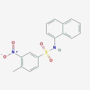 molecular formula C17H14N2O4S B4880005 4-methyl-N-1-naphthyl-3-nitrobenzenesulfonamide 