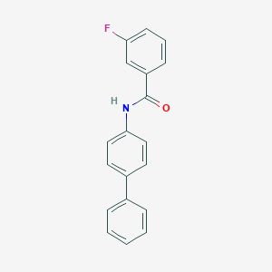 3-fluoro-N-(4-phenylphenyl)benzamide
