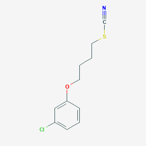 molecular formula C11H12ClNOS B4880065 4-(3-chlorophenoxy)butyl thiocyanate 