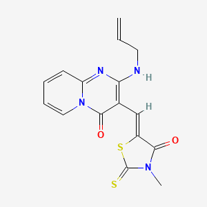 molecular formula C16H14N4O2S2 B4880162 2-(allylamino)-3-[(3-methyl-4-oxo-2-thioxo-1,3-thiazolidin-5-ylidene)methyl]-4H-pyrido[1,2-a]pyrimidin-4-one 