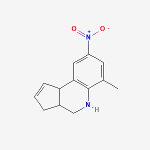 molecular formula C13H14N2O2 B4880177 6-methyl-8-nitro-3a,4,5,9b-tetrahydro-3H-cyclopenta[c]quinoline 