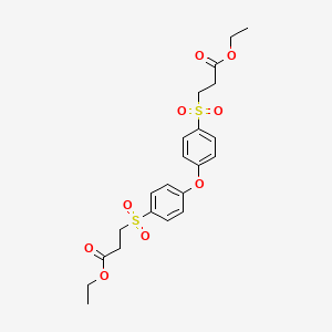 molecular formula C22H26O9S2 B4880183 diethyl 3,3'-[oxybis(4,1-phenylenesulfonyl)]dipropanoate 
