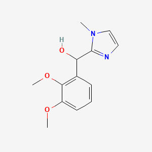 molecular formula C13H16N2O3 B4880223 (2,3-dimethoxyphenyl)(1-methyl-1H-imidazol-2-yl)methanol 