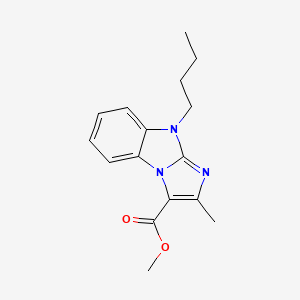 molecular formula C16H19N3O2 B4880237 methyl 9-butyl-2-methyl-9H-imidazo[1,2-a]benzimidazole-3-carboxylate 
