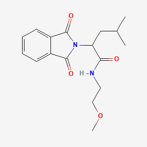 molecular formula C17H22N2O4 B4880239 2-(1,3-dioxo-1,3-dihydro-2H-isoindol-2-yl)-N-(2-methoxyethyl)-4-methylpentanamide 