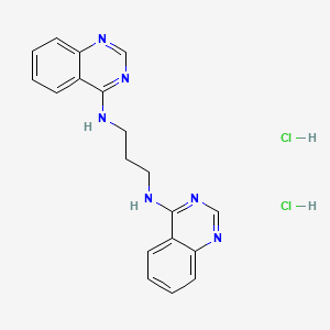 molecular formula C19H20Cl2N6 B4880263 N,N'-di-4-quinazolinyl-1,3-propanediamine dihydrochloride 