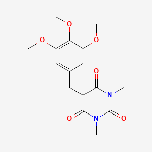 1,3-dimethyl-5-(3,4,5-trimethoxybenzyl)-2,4,6(1H,3H,5H)-pyrimidinetrione