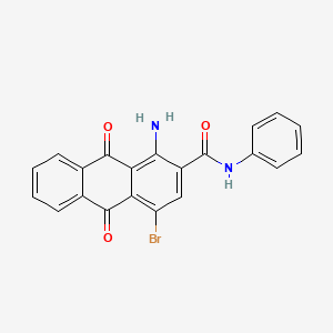 molecular formula C21H13BrN2O3 B4880319 1-amino-4-bromo-9,10-dioxo-N-phenyl-9,10-dihydro-2-anthracenecarboxamide 