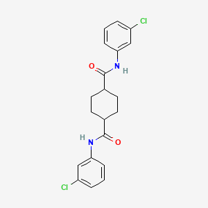 molecular formula C20H20Cl2N2O2 B4880363 N,N'-bis(3-chlorophenyl)-1,4-cyclohexanedicarboxamide 