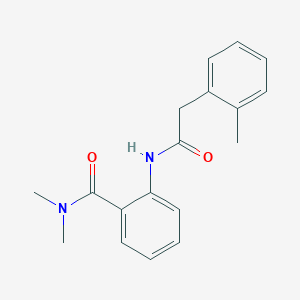 molecular formula C18H20N2O2 B4880431 N,N-dimethyl-2-{[(2-methylphenyl)acetyl]amino}benzamide 