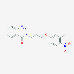 molecular formula C18H17N3O4 B4880464 3-[3-(3-methyl-4-nitrophenoxy)propyl]-4(3H)-quinazolinone 