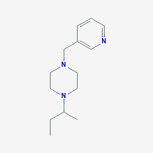 molecular formula C14H23N3 B4880474 1-sec-butyl-4-(3-pyridinylmethyl)piperazine 