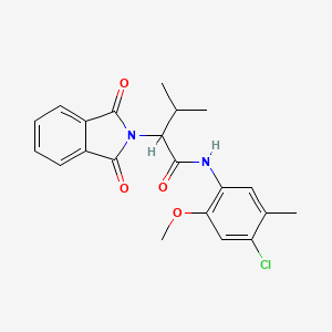 N-(4-chloro-2-methoxy-5-methylphenyl)-2-(1,3-dioxo-1,3-dihydro-2H-isoindol-2-yl)-3-methylbutanamide