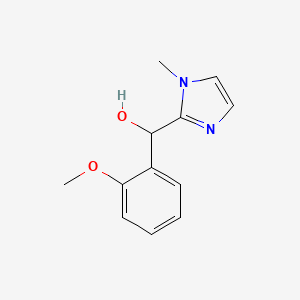 molecular formula C12H14N2O2 B4880530 (2-甲氧基苯基)(1-甲基-1H-咪唑-2-基)甲醇 
