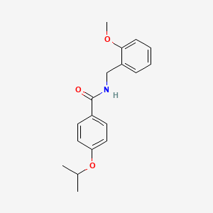 molecular formula C18H21NO3 B4880569 4-isopropoxy-N-(2-methoxybenzyl)benzamide 