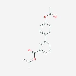 molecular formula C18H18O4 B4880661 isopropyl 4'-(acetyloxy)-3-biphenylcarboxylate 