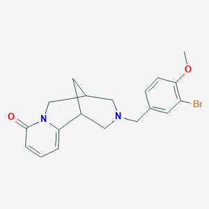 11-(3-bromo-4-methoxybenzyl)-7,11-diazatricyclo[7.3.1.0~2,7~]trideca-2,4-dien-6-one