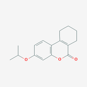 molecular formula C16H18O3 B4880741 3-isopropoxy-7,8,9,10-tetrahydro-6H-benzo[c]chromen-6-one 