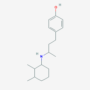 molecular formula C18H29NO B4880768 4-{3-[(2,3-dimethylcyclohexyl)amino]butyl}phenol 