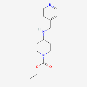 molecular formula C14H21N3O2 B4880795 ethyl 4-[(4-pyridinylmethyl)amino]-1-piperidinecarboxylate 