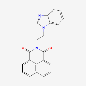 molecular formula C21H15N3O2 B4880799 2-[2-(1H-benzimidazol-1-yl)ethyl]-1H-benzo[de]isoquinoline-1,3(2H)-dione 