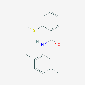 molecular formula C16H17NOS B4880805 N-(2,5-dimethylphenyl)-2-(methylthio)benzamide 