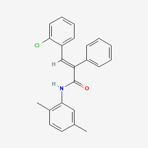 molecular formula C23H20ClNO B4880843 3-(2-chlorophenyl)-N-(2,5-dimethylphenyl)-2-phenylacrylamide 