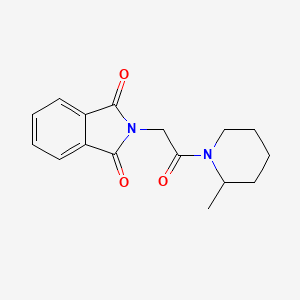 molecular formula C16H18N2O3 B4880891 2-[2-(2-methyl-1-piperidinyl)-2-oxoethyl]-1H-isoindole-1,3(2H)-dione 
