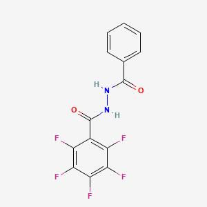molecular formula C14H7F5N2O2 B4880948 N'-苯甲酰基-2,3,4,5,6-五氟苯甲酰腙 
