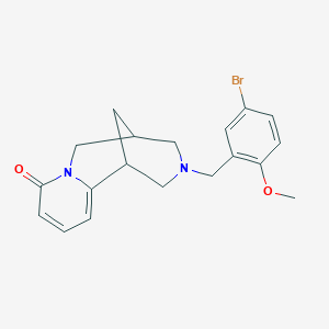 11-(5-bromo-2-methoxybenzyl)-7,11-diazatricyclo[7.3.1.0~2,7~]trideca-2,4-dien-6-one
