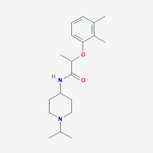 molecular formula C19H30N2O2 B4881004 2-(2,3-dimethylphenoxy)-N-(1-isopropyl-4-piperidinyl)propanamide 